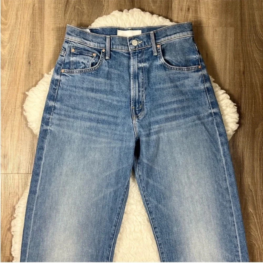 NEW Mother Superior The Lasso heel wide leg jeans - Picture 4 of 13